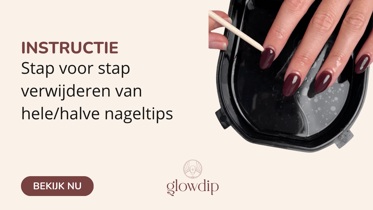 Verwijderen van hele/halve nageltips