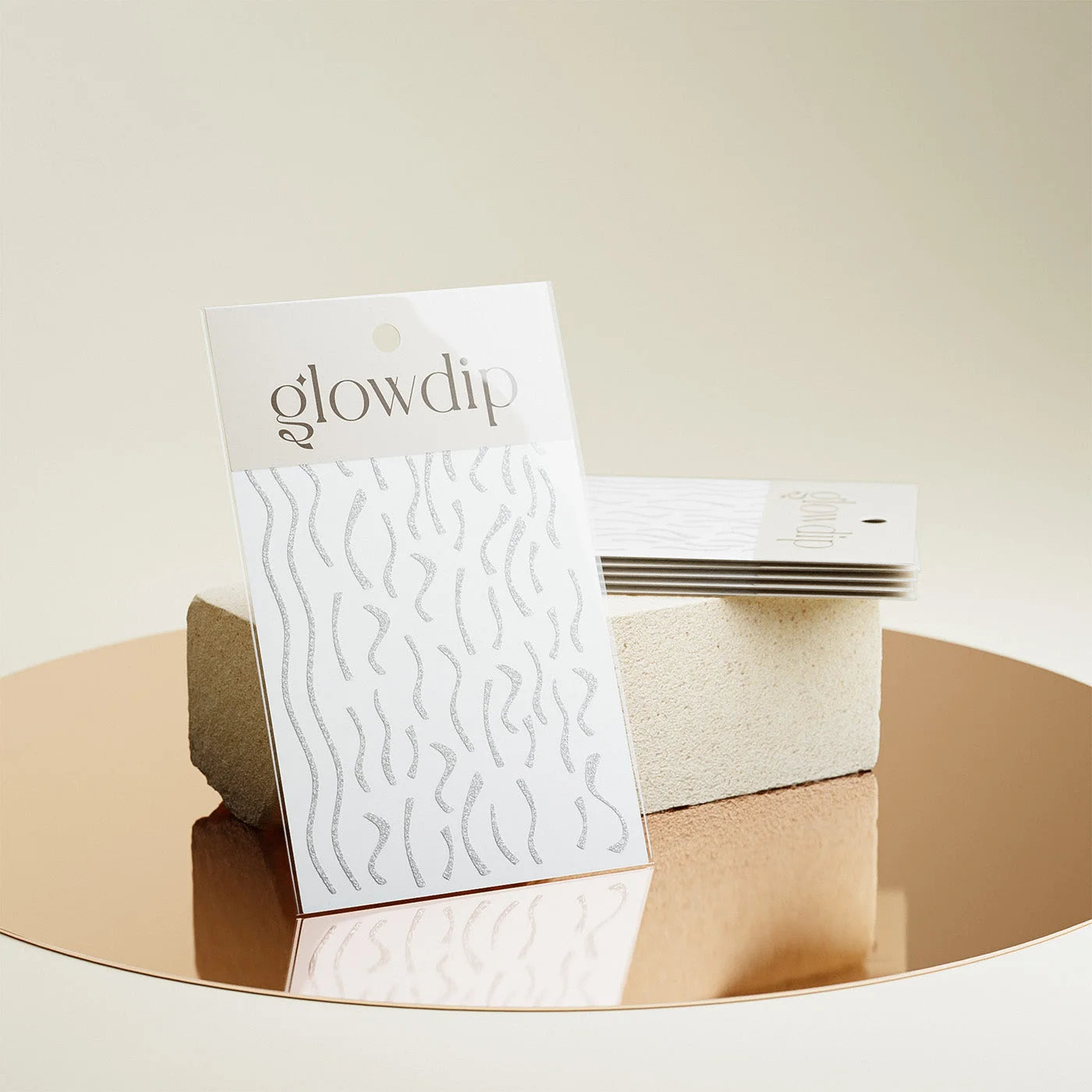 Nailart Sticker - Zilver Glitter
