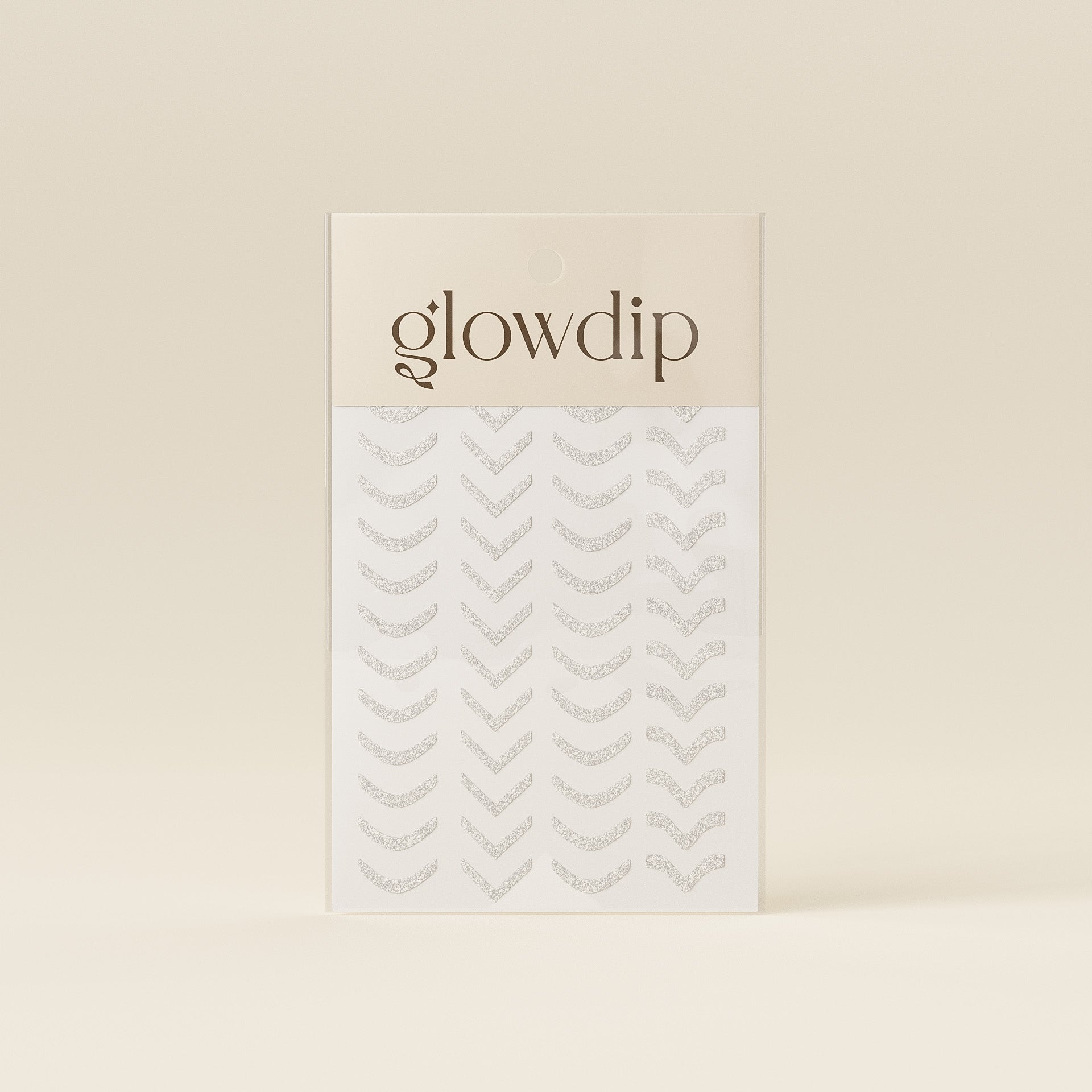 French Sticker - Zilver Glitter