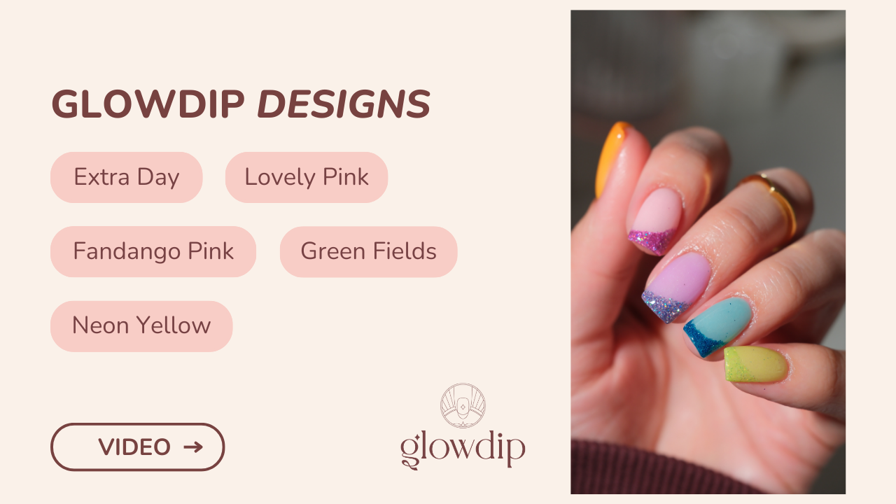 Extra Day + Lovely Pink + Fandango Pink + Green Fields + Neon Yellow