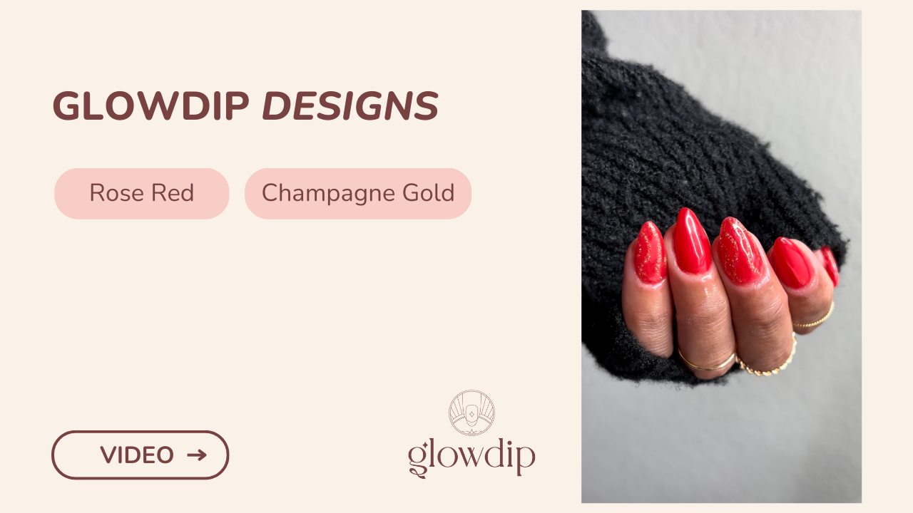 Rose Red + Champagne Gold - Karmozijnrood en karaat