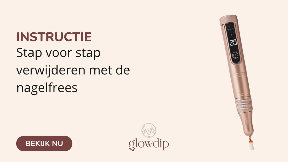 Roze gouden digitale nagelfrees met textuur grip en klein led scherm met nummer 20 voor verwijderen
